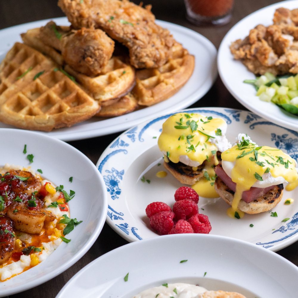 Eggs Benedict, Chicken and Waffles